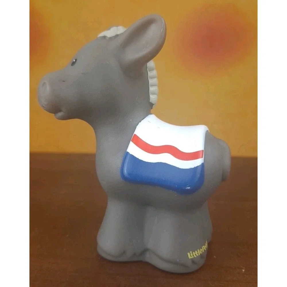 Fisher Price Little People Christmas‎ Nativity Donkey White Blanket 2005
